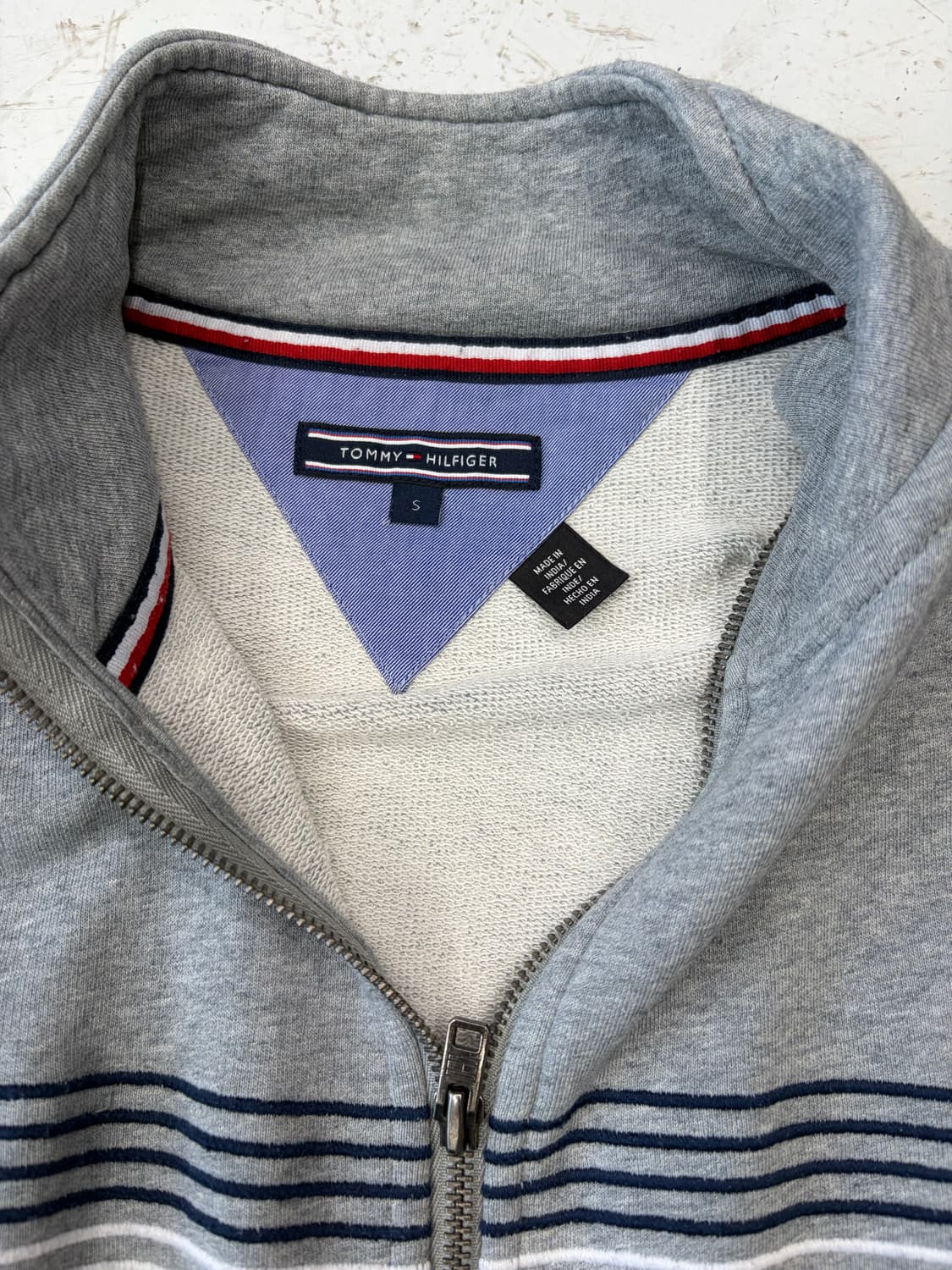 Tommy Hilfiger 그레이 스트라이프 집업 트랙 자켓 상품이미지4