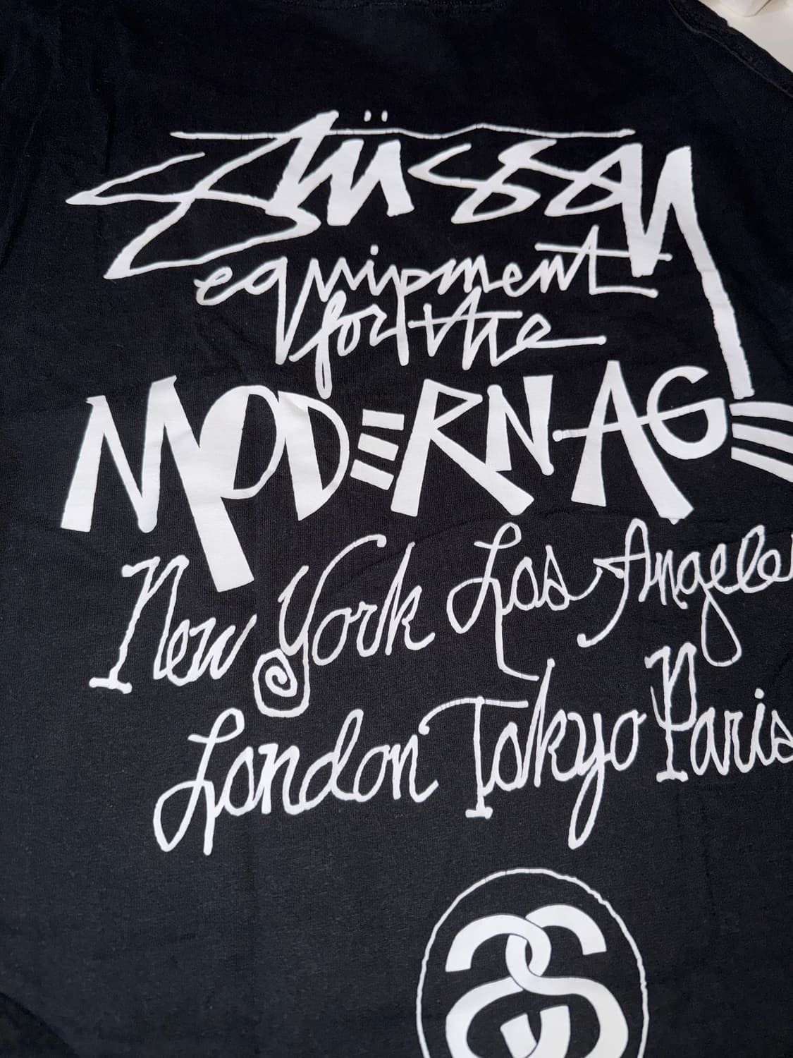 스투시 모던 에이지 반팔 블랙 XL 상품이미지4