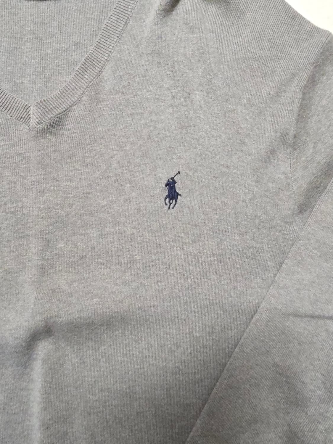 폴로 랄프로렌 코튼 브이넥 니트 XL 상품이미지3
