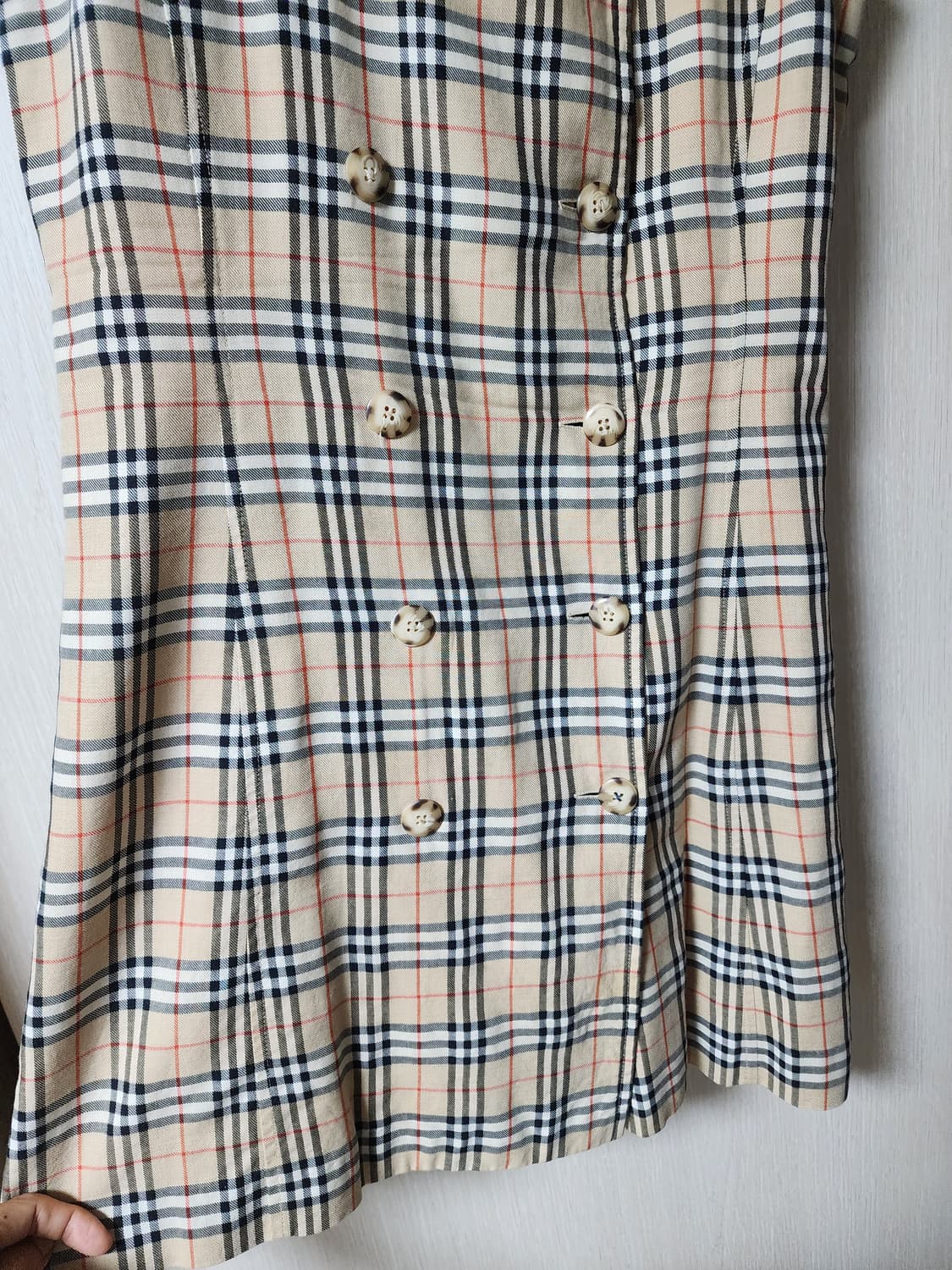 (정품) Burberry 버버리 노바체크 슬리브리스 원피스 상품이미지3