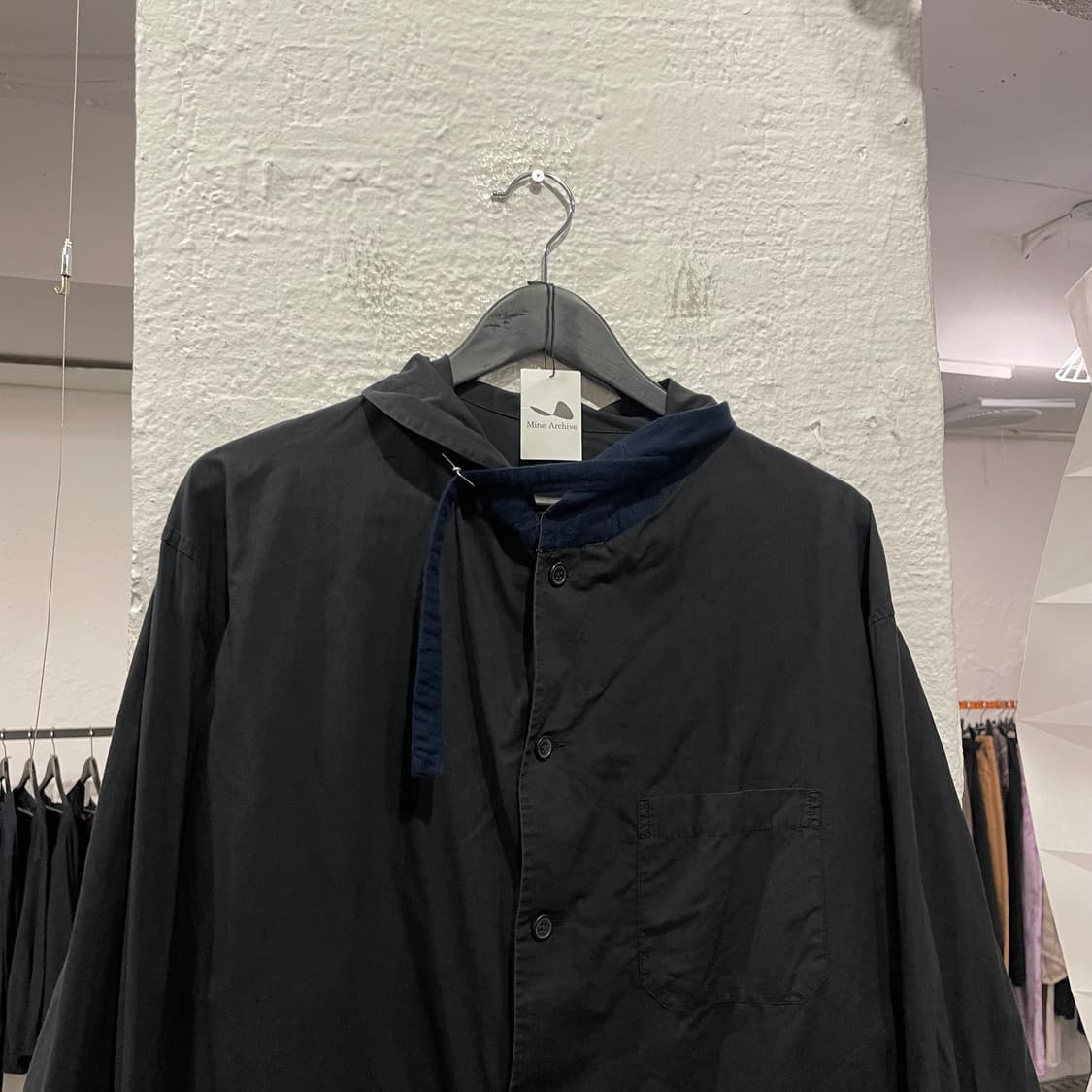 요지야마모토 뿌르옴므 숄카라 스트랩 셔츠 상품이미지2