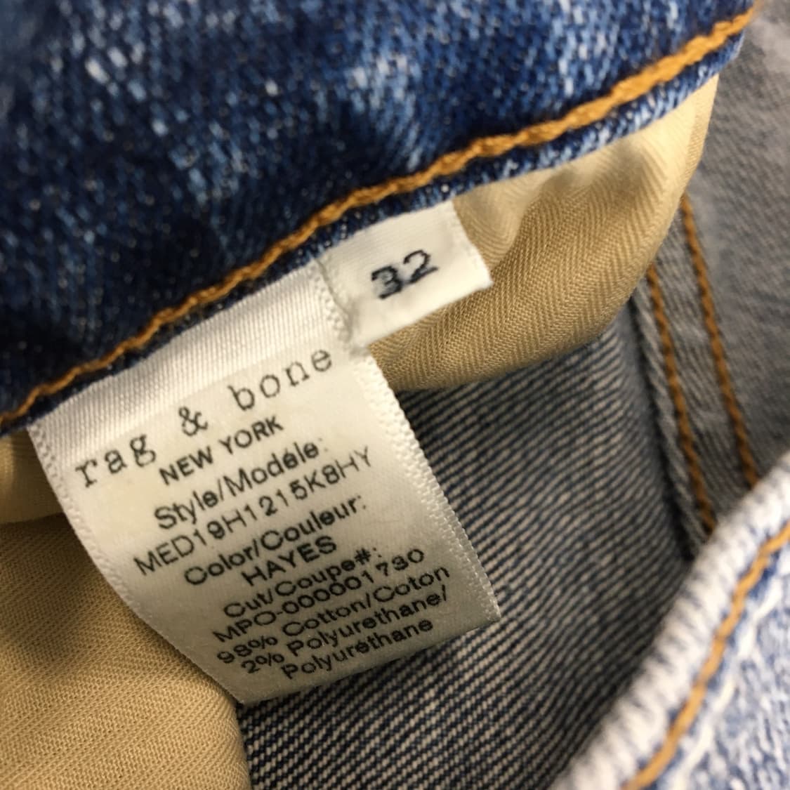 rag&bone 랙앤본 FIT3 클래식 데님진 32 인치  상품이미지6