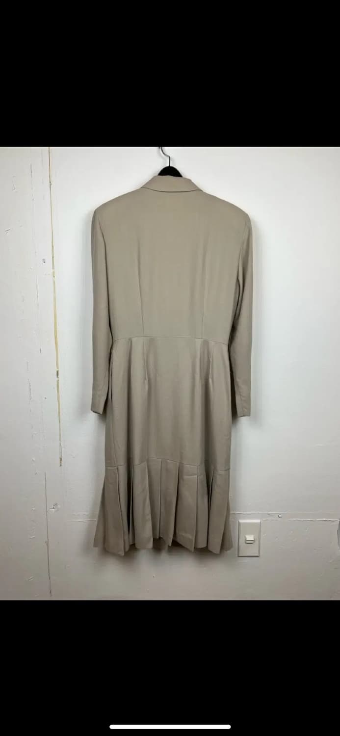 L008 발렌시아가 80-90s 더블 브레스트 플리츠 원피스 W-M 상품이미지2