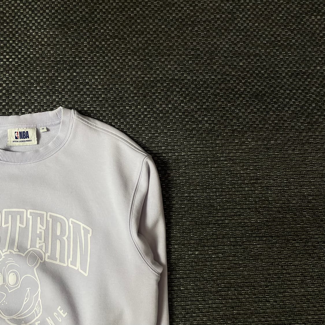 NBA 연보라 도그 프린팅 맨투맨 S 상품이미지3