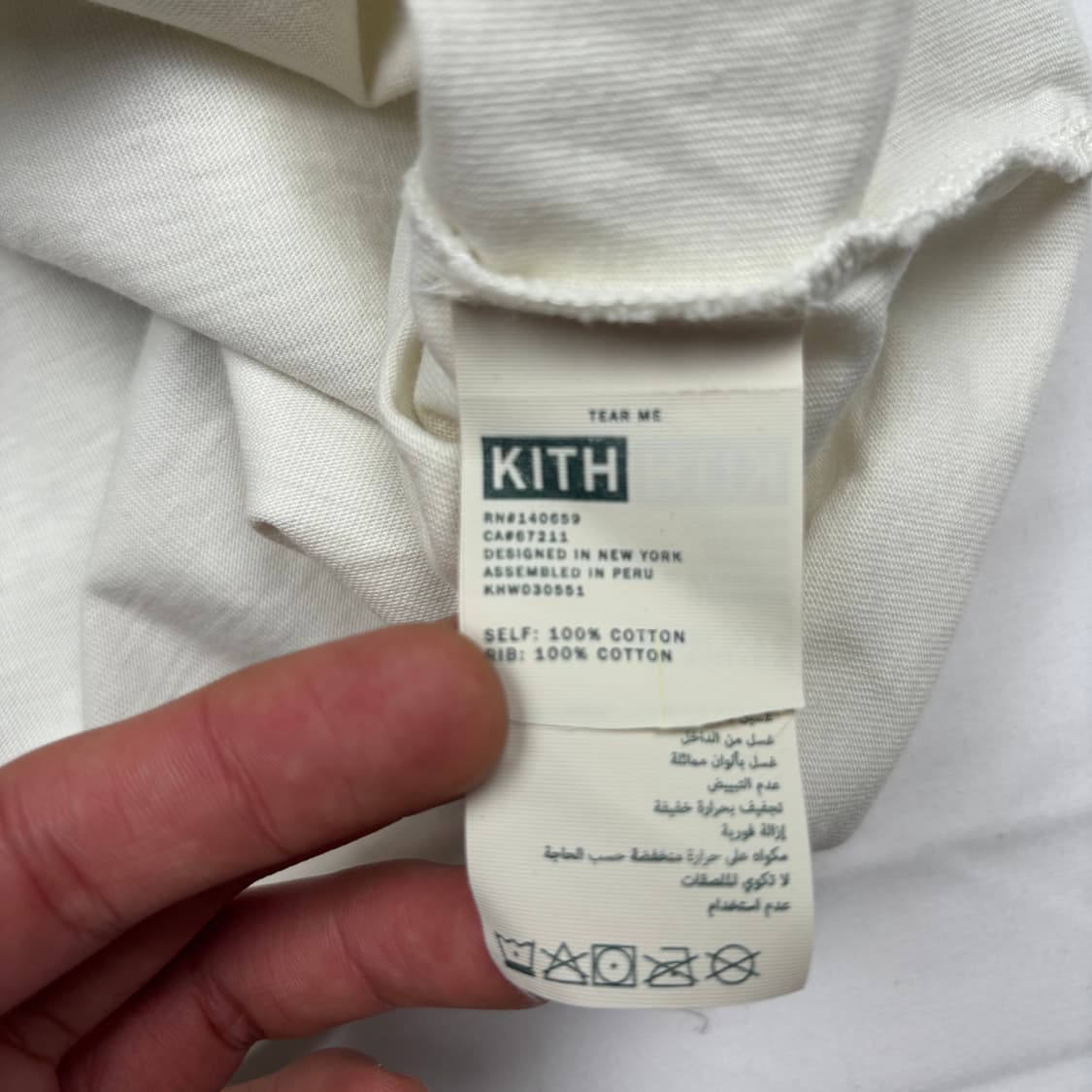 Kith 화이트 크롭 제스퍼 롱슬리브 XS 상품이미지8