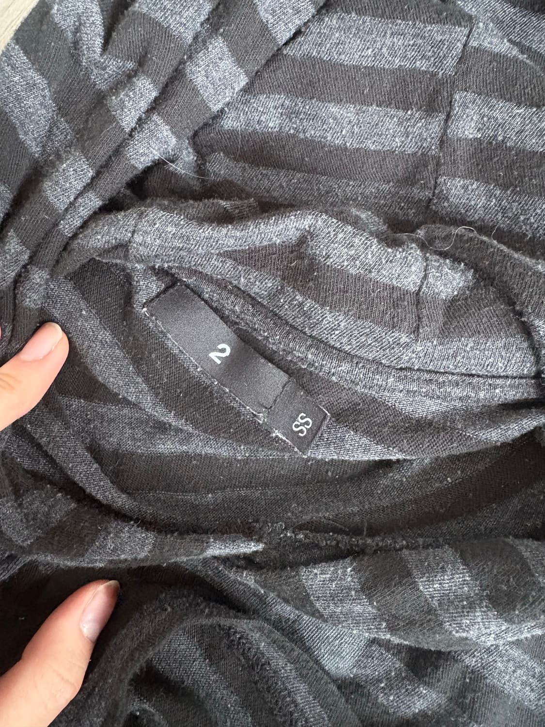 Ticketing Stripe Border Hoodie (Black  상품이미지5