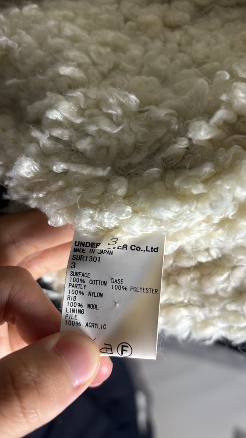 언더커버 알파카 퍼 파카 후드집업 코트 상품이미지6