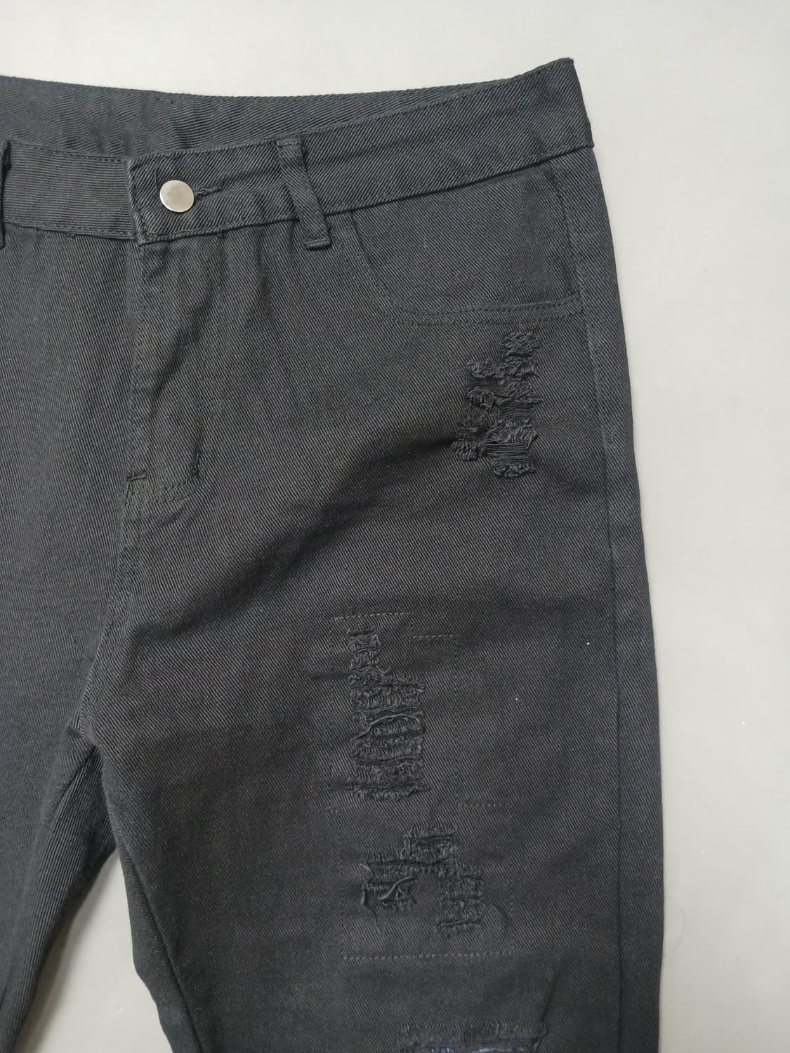 [33] 빈티지 레터링 디스 블랙진 청바지 상품이미지5