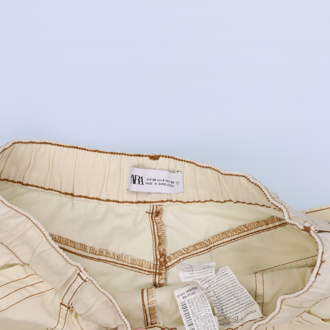 [EUR 38] 자라 스티치 카고 팬츠 0102H2 상품이미지5