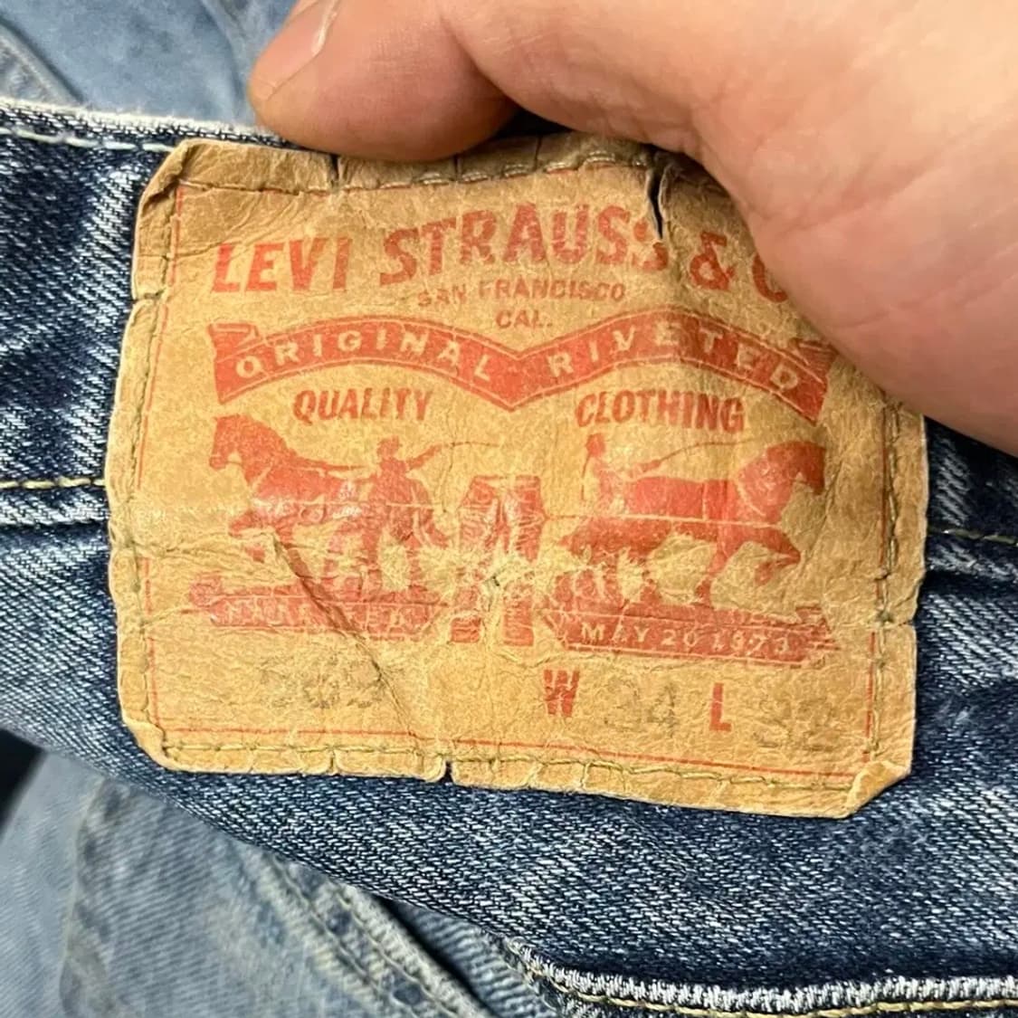 Levis569 워싱진 (35“) 상품이미지5