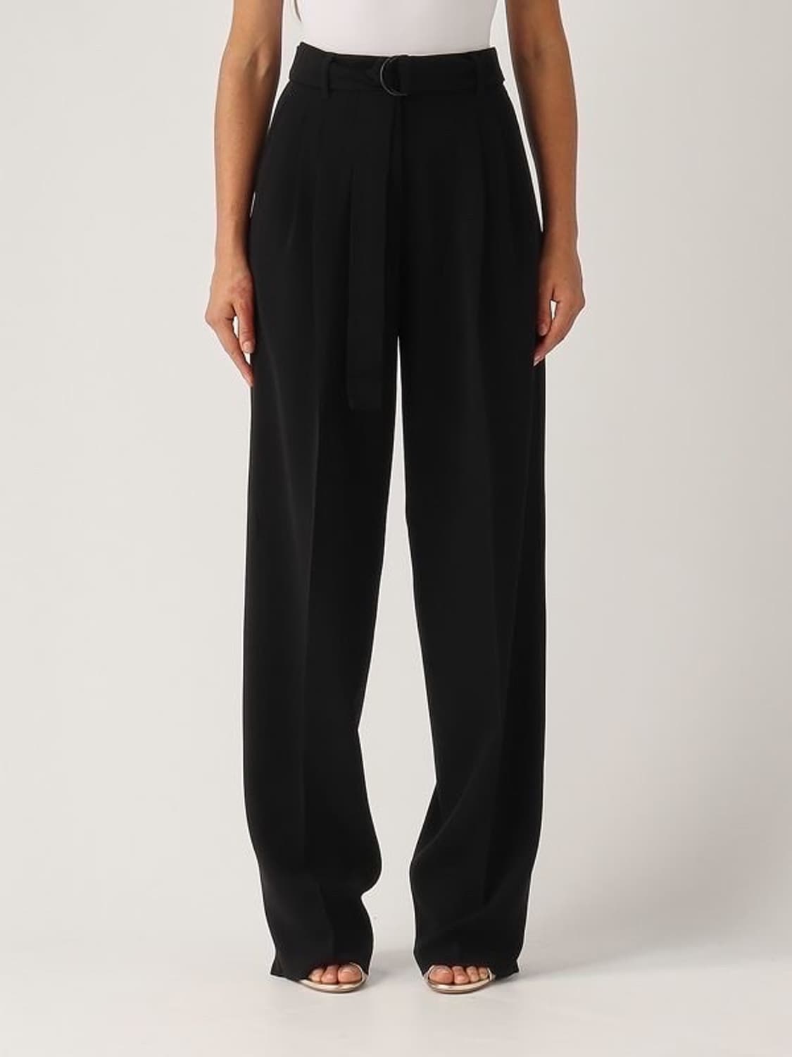 (정품/새상품) 막스마라 스튜디오 여성 블랙 라티나 벨티드 팬츠 상품이미지4