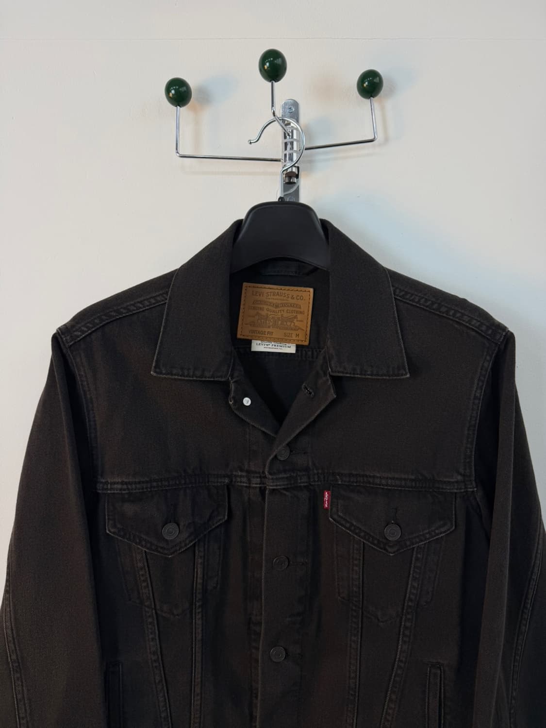 리바이스 프리미엄 3세대 흑청 트러커 자켓  상품이미지4