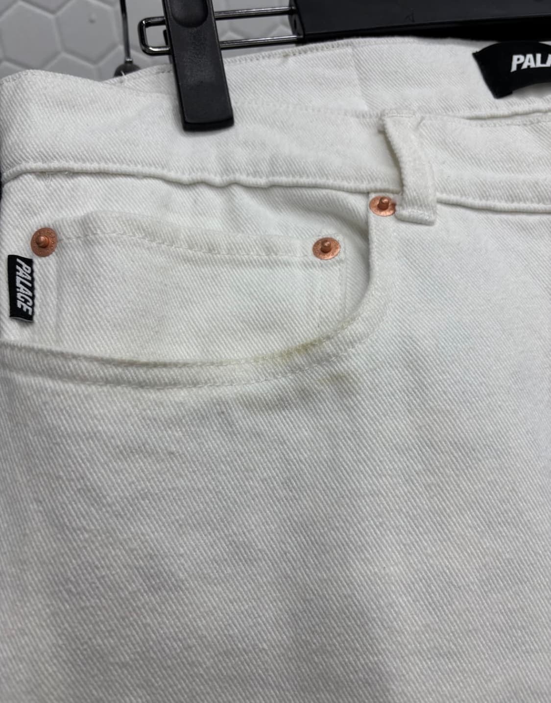 팔라스 덕 화이트 데님팬츠 상품이미지4