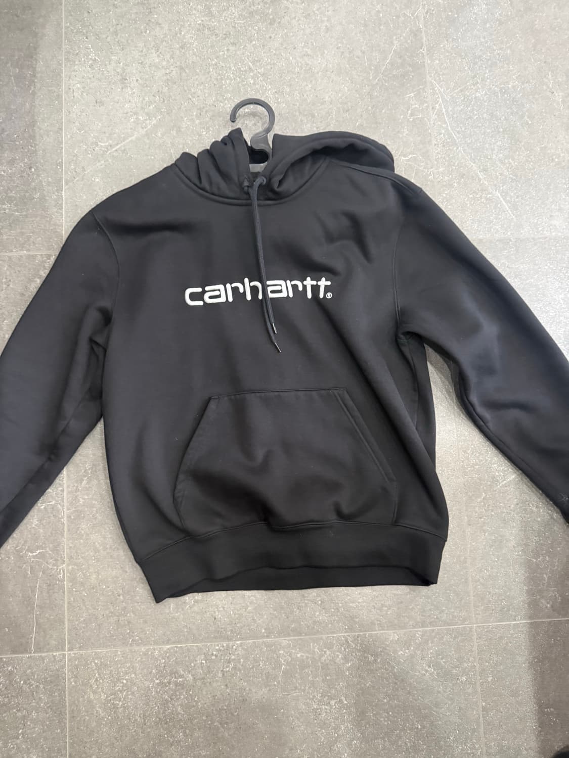 칼하트 WIP 후드 칼하트 스웨트셔츠 블랙 화이트 상품이미지1