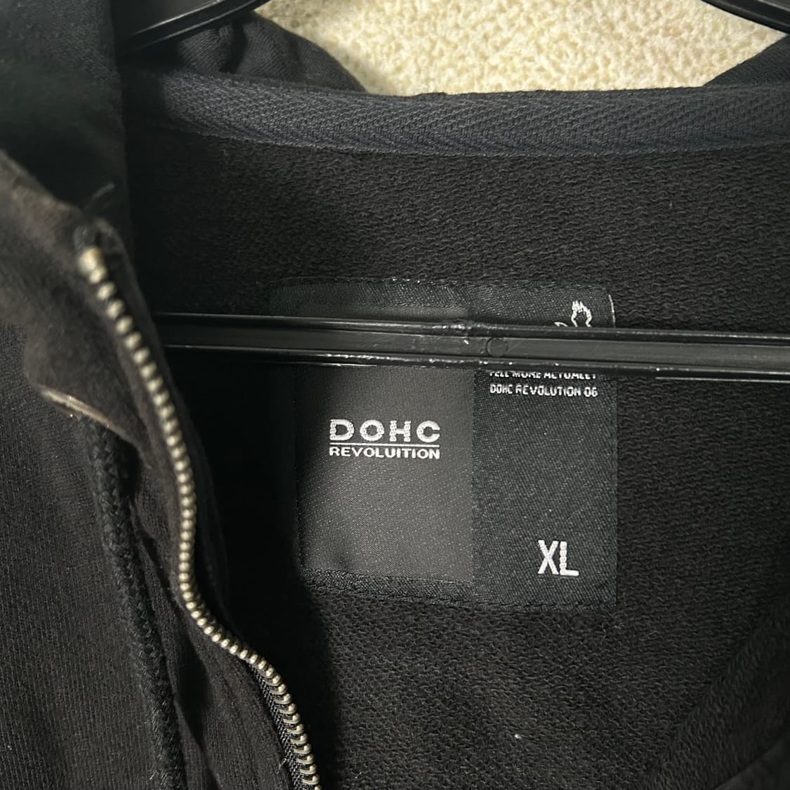 (XL) DOHC y2k 블랙 후드집업 상품이미지7