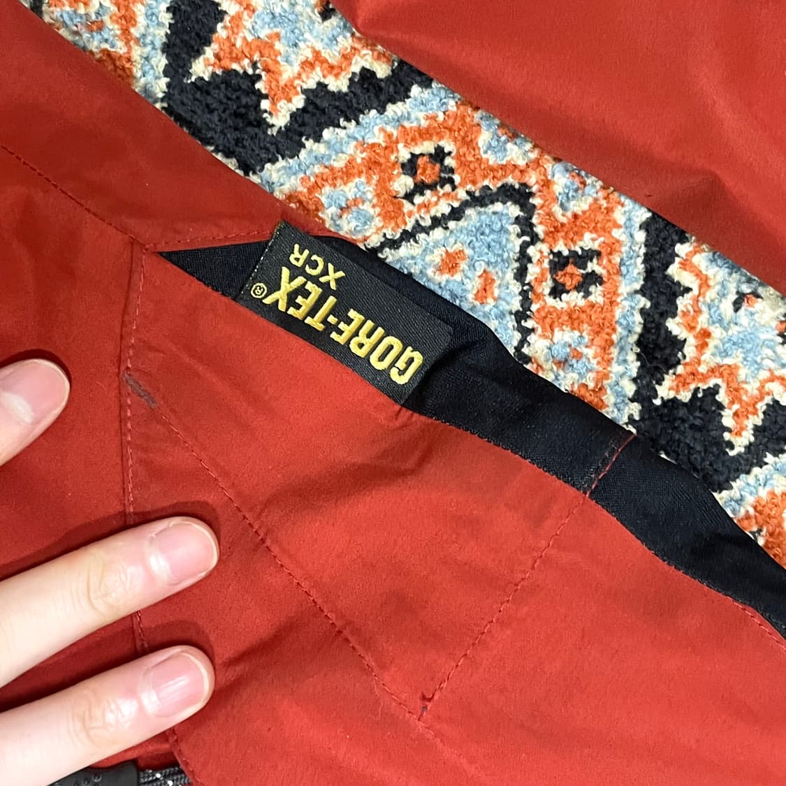 코오롱스포츠 고어텍스 오렌지 바람막이 점퍼 자켓 남성100 상품이미지6