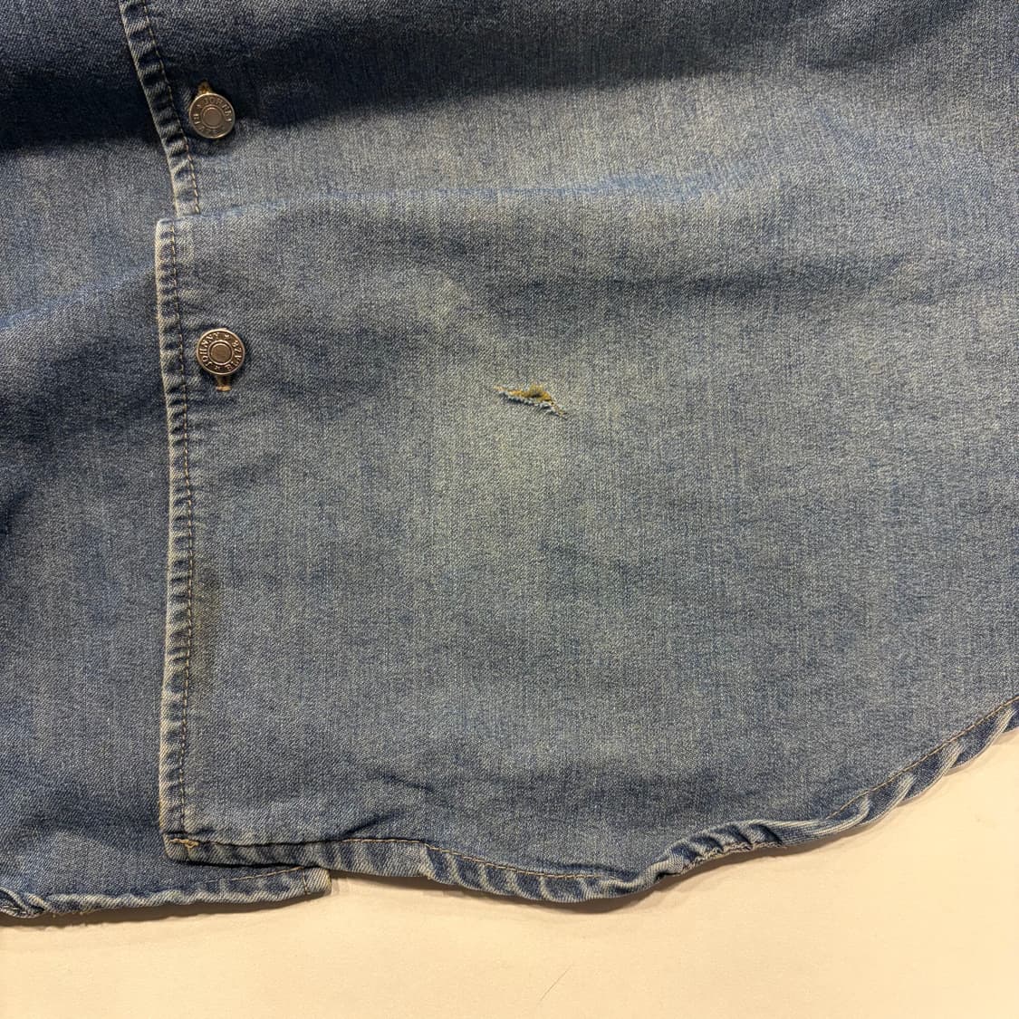 [XL] Johnny Blaze 빈티지 데님 셔츠 남방 B299 상품이미지7