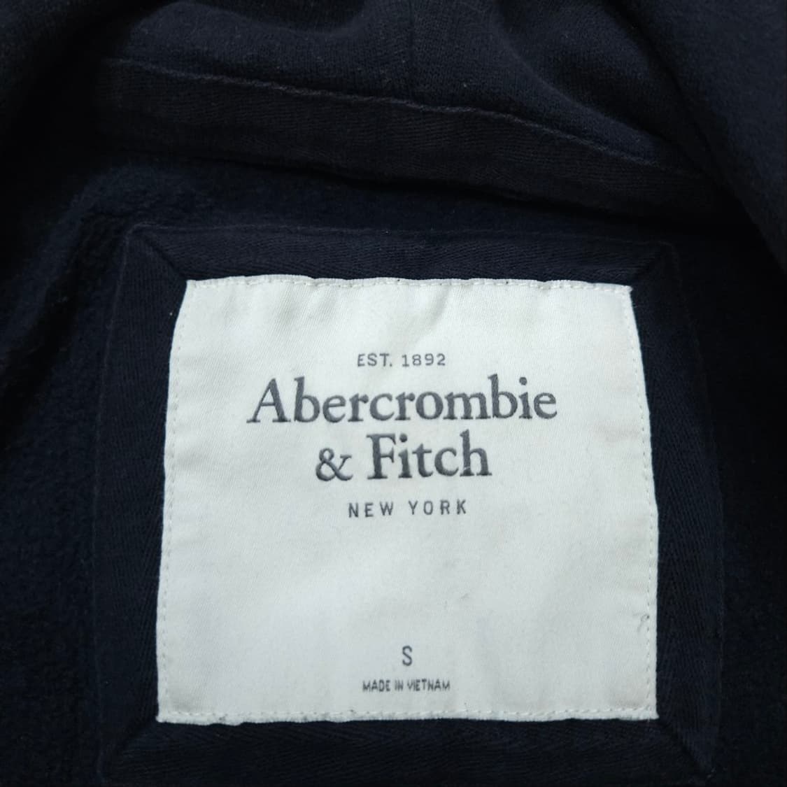 아베크롬비 아치 로고 후드 집업 L 네이비 상품이미지5