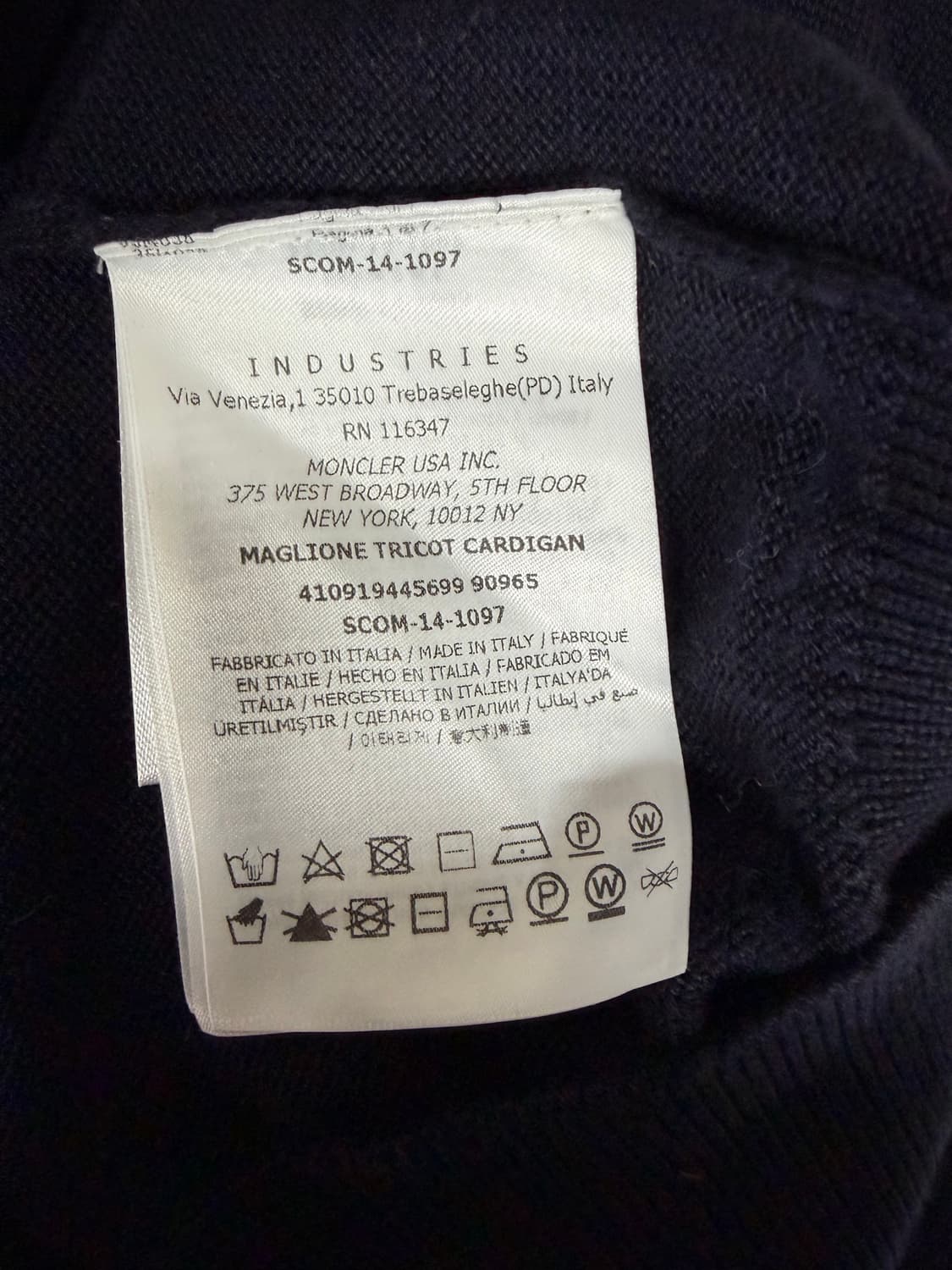 [정품인증완료] 몽클레르 트리콜로르 니트 가디건 (M사이즈) 상품이미지5