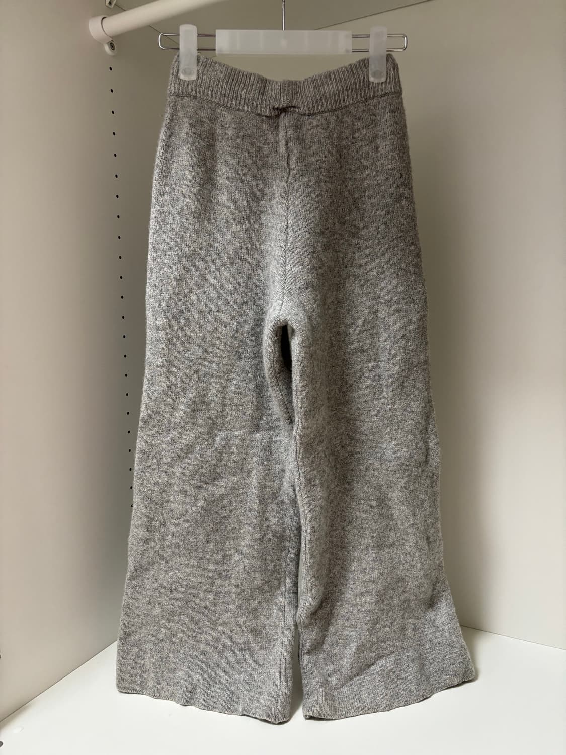 faerie 샵페어리 코지 니트 롱 팬츠 그레이 바지 회색 모리걸 히피 상품이미지2