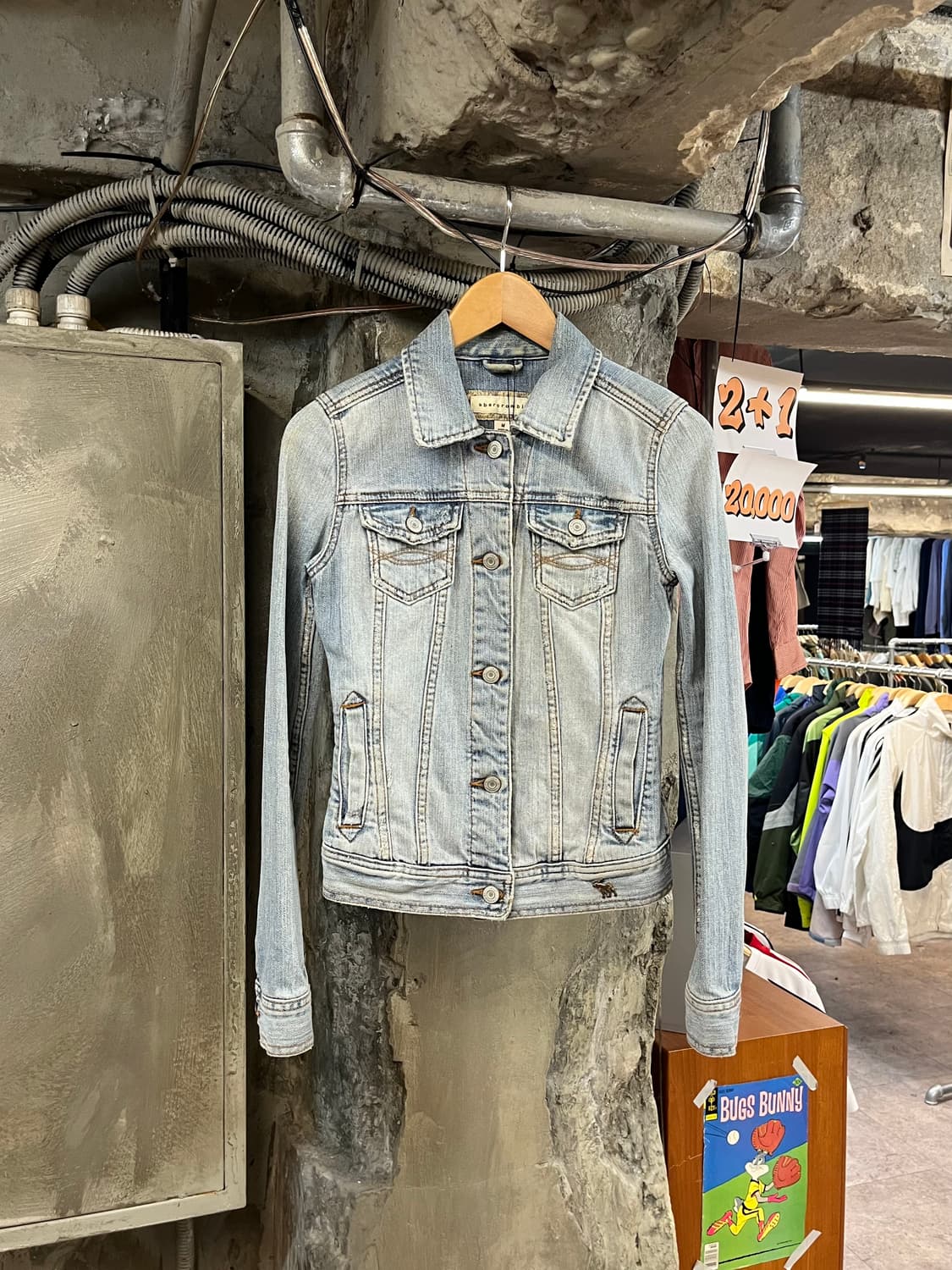 아베크롬비 데님 자켓 키즈 M #csz2950  상품이미지1