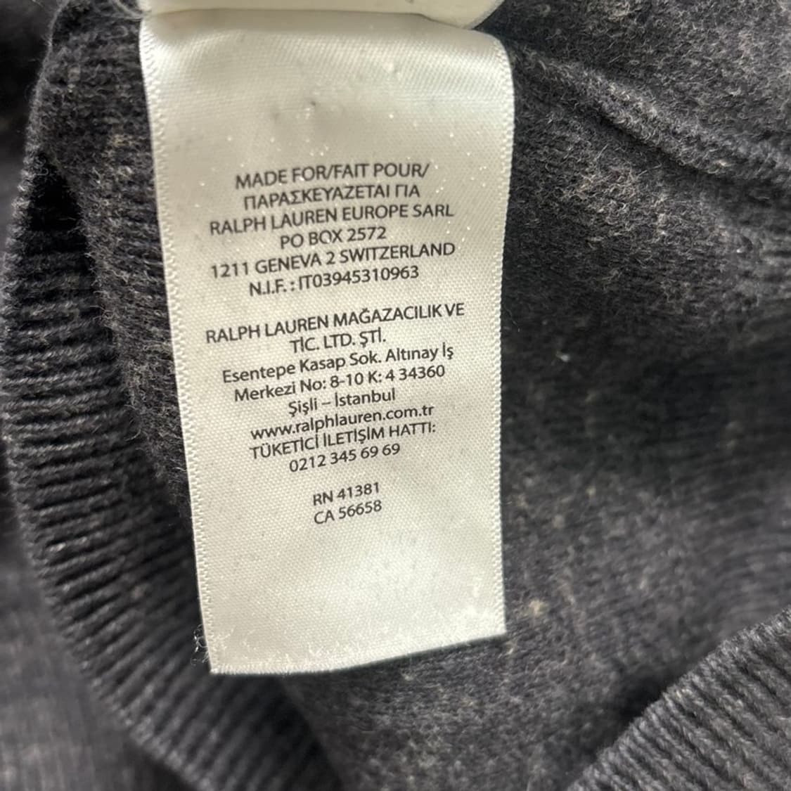 POLO RALPH LAUREN 라운드넥 니트 그레이 L 상품이미지7