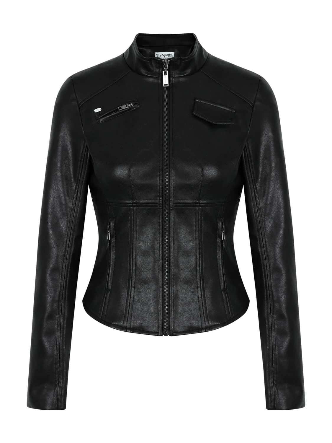 새상품) 페일제이드 슬림 레더 바이커 자켓 블랙 2 상품이미지2