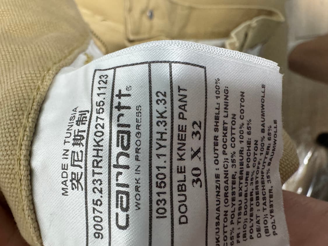 칼하트 wip 더블니 30x32 상품이미지4