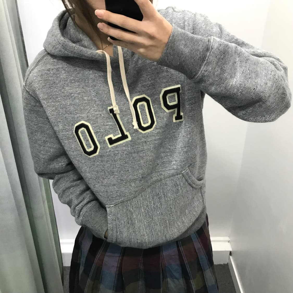 폴로 그레이 후드티 상품이미지2