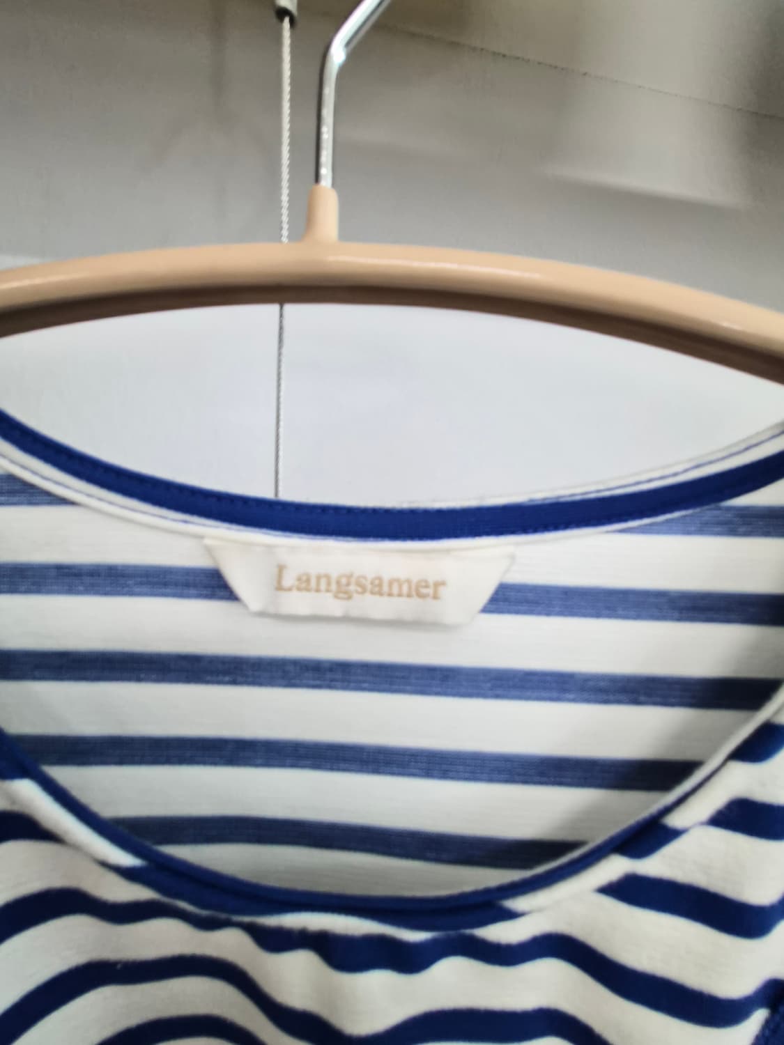 랑자머 스트라이프 이지 프릴 원피스 상품이미지4