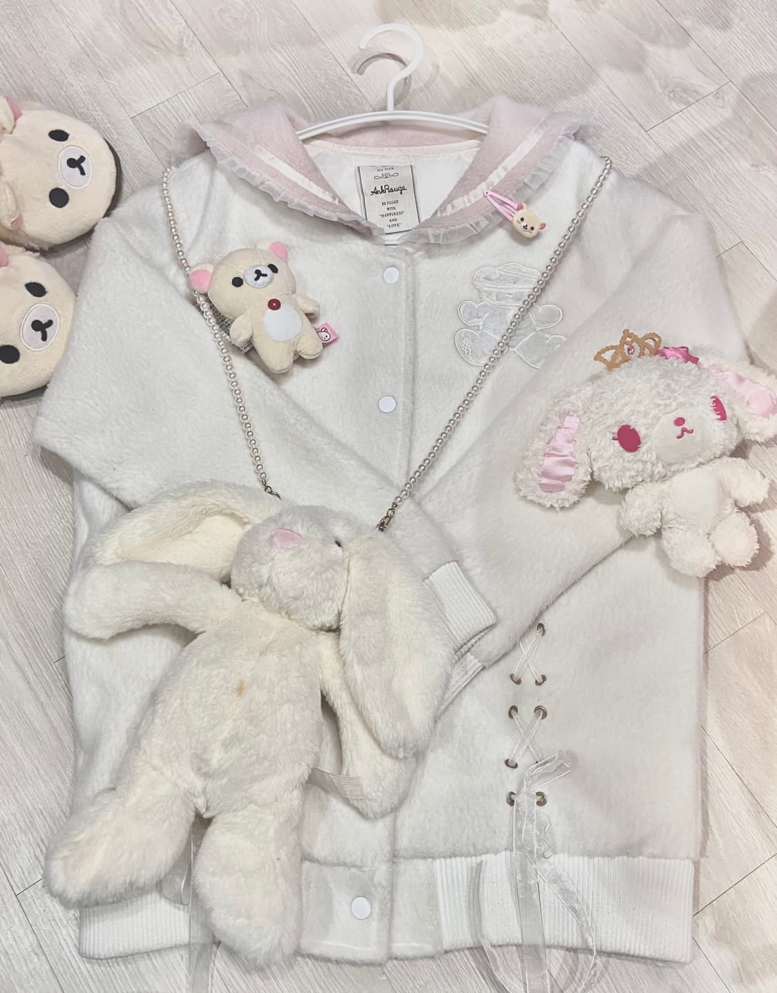 앙크루즈 Ankrouge 세일러코트 우사기 크로스백 숏코트 아일렛 상품이미지1