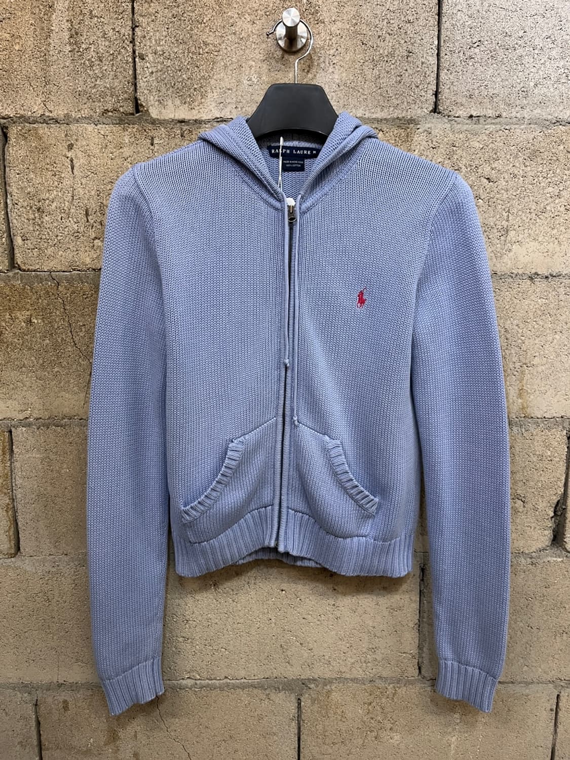 폴로 랄프로렌 니트 후드 집업 상품이미지1