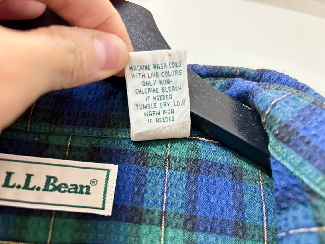 올드 엘엘빈 타탄체크 시어서커 반팔 셔츠 상품이미지4