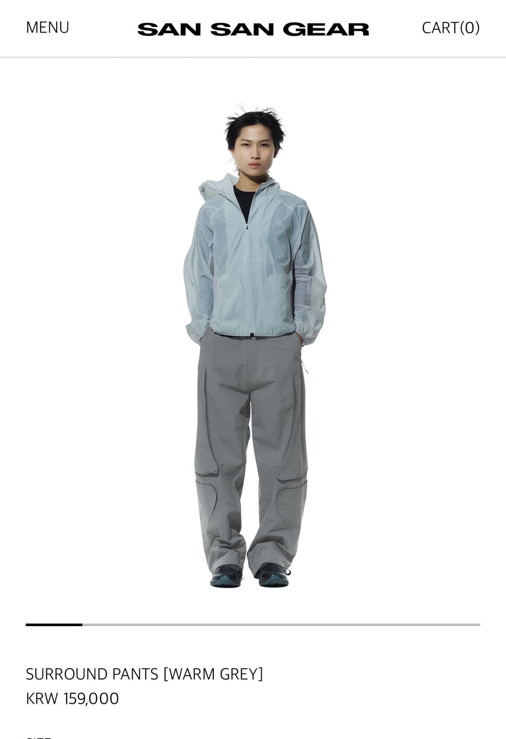 산산기어 SURROUND PANTS [WARM GREY] 상품이미지1