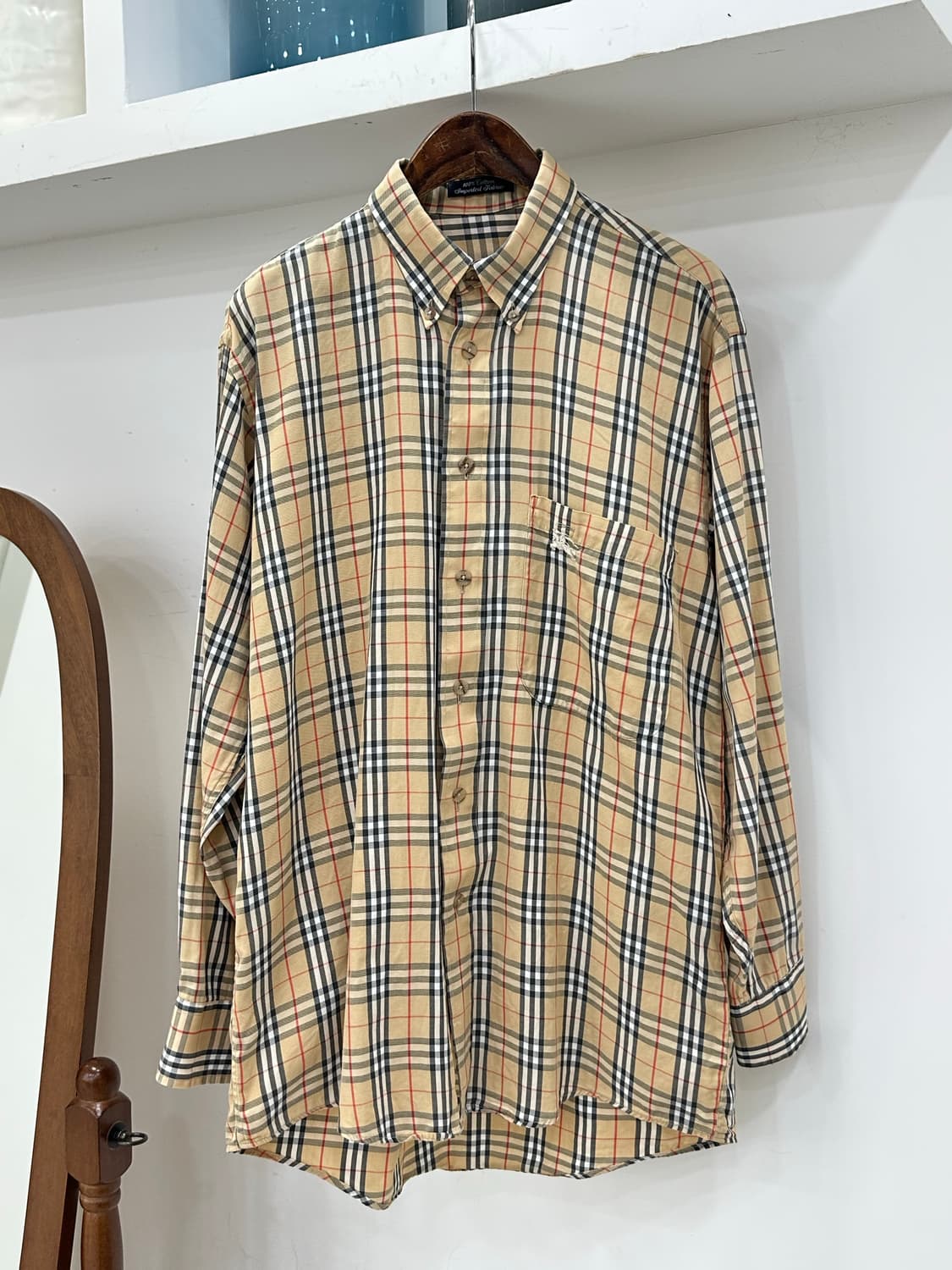 버버리 남성 체크 남방 상품이미지1