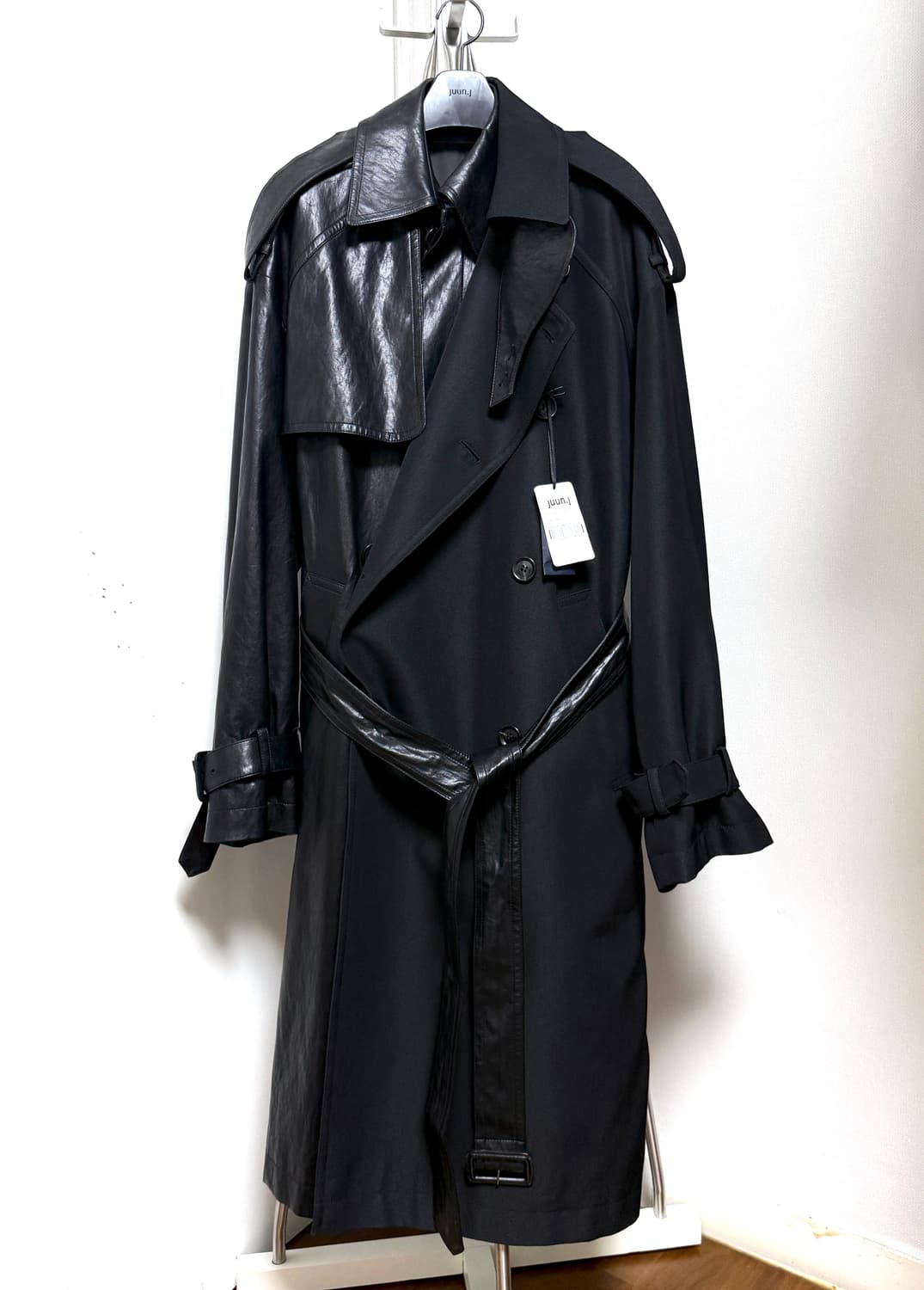 준지 20fw 컬렉션 아수라 레더 트렌치 코트 46 상품이미지4
