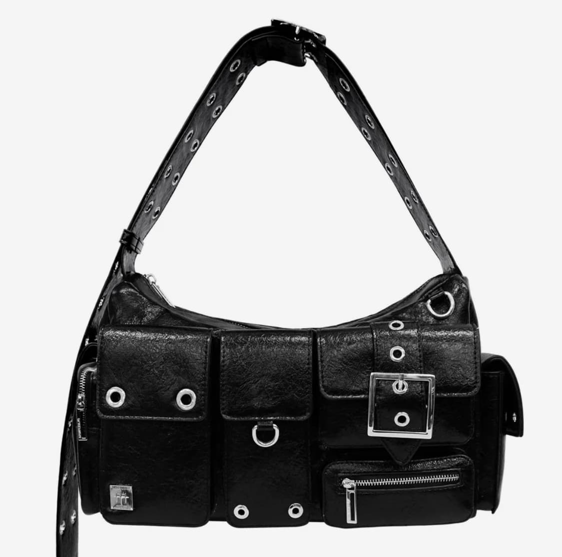 블랙 퍼플 포트리스 백 블랙 숄더백 상품이미지1