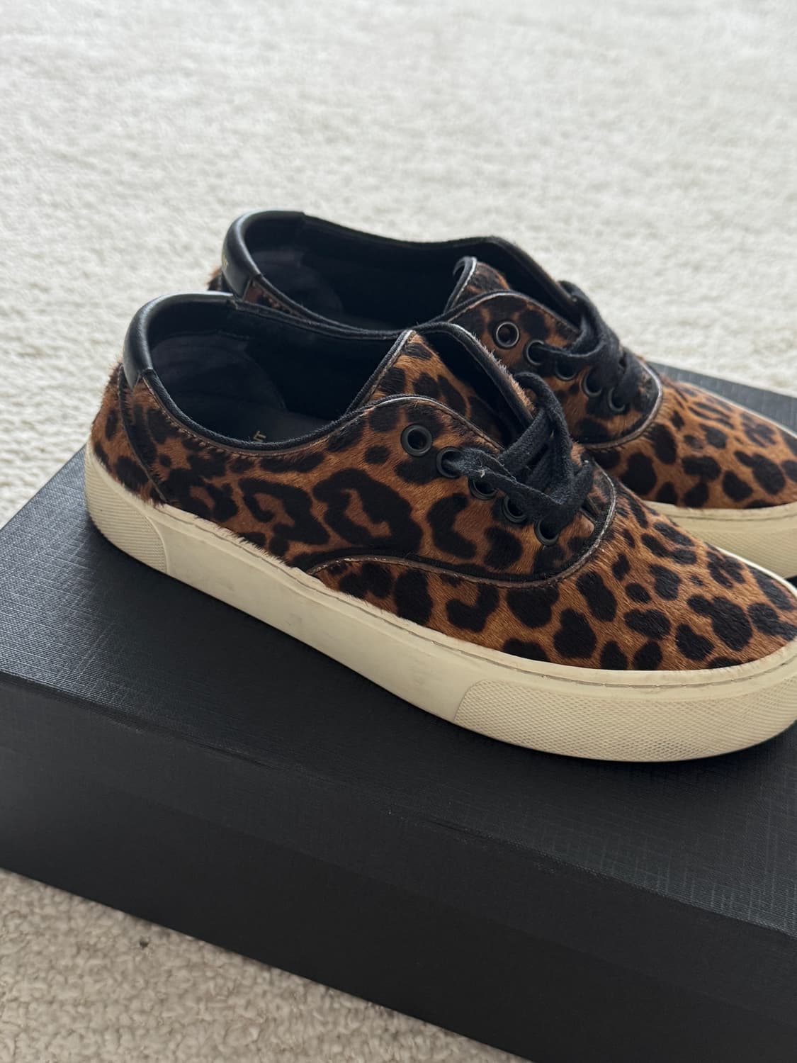 🖤 생로랑(Saint Laurent) 송치 레오파드 스니커즈 상품이미지4