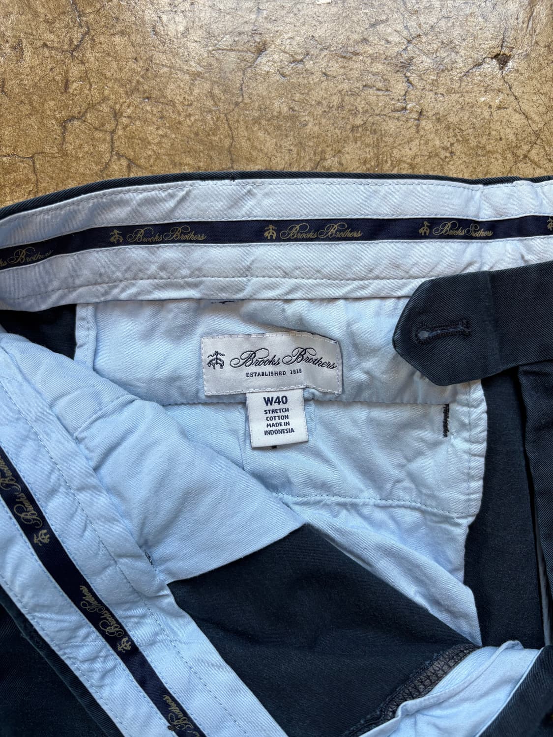 브룩스브라더스 네이비 워싱 치노팬츠 상품이미지4