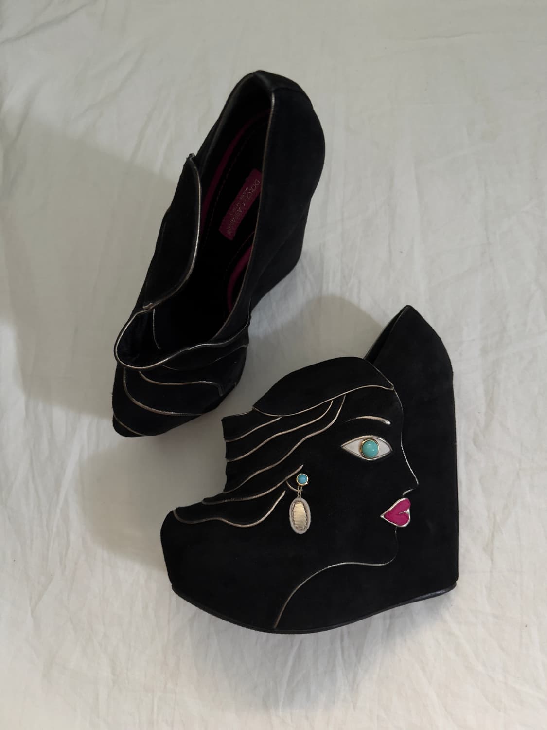 rare* 돌체앤가바나 아트피스 웨지힐 앵클부츠 상품이미지3