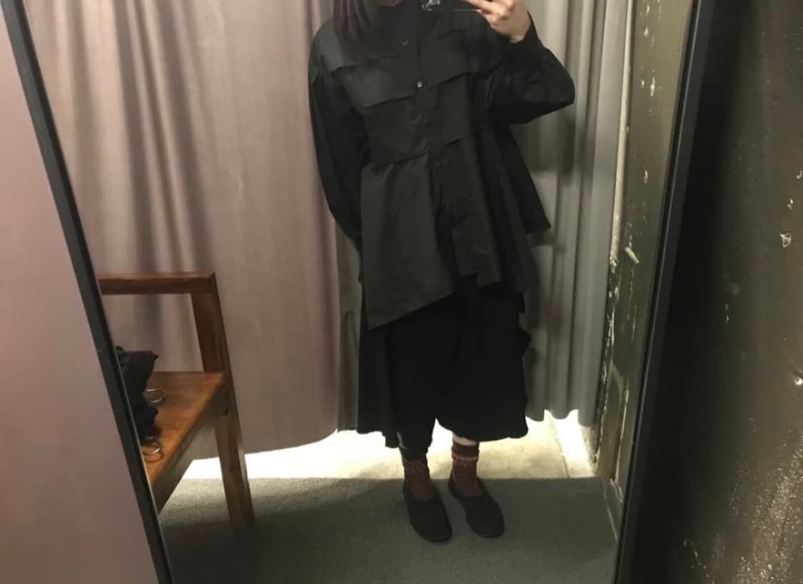 꼼데가르송 트리콧 랩스커트 팬츠 상품이미지2