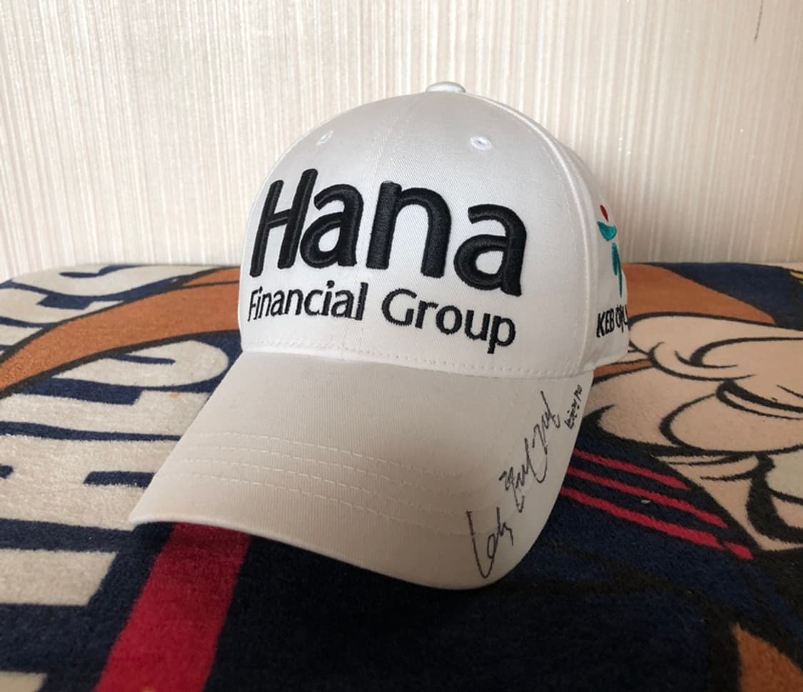 브리지스톤골프 하나파이낸셜그룹 스폰서모자/박현경프로싸인 상품이미지1