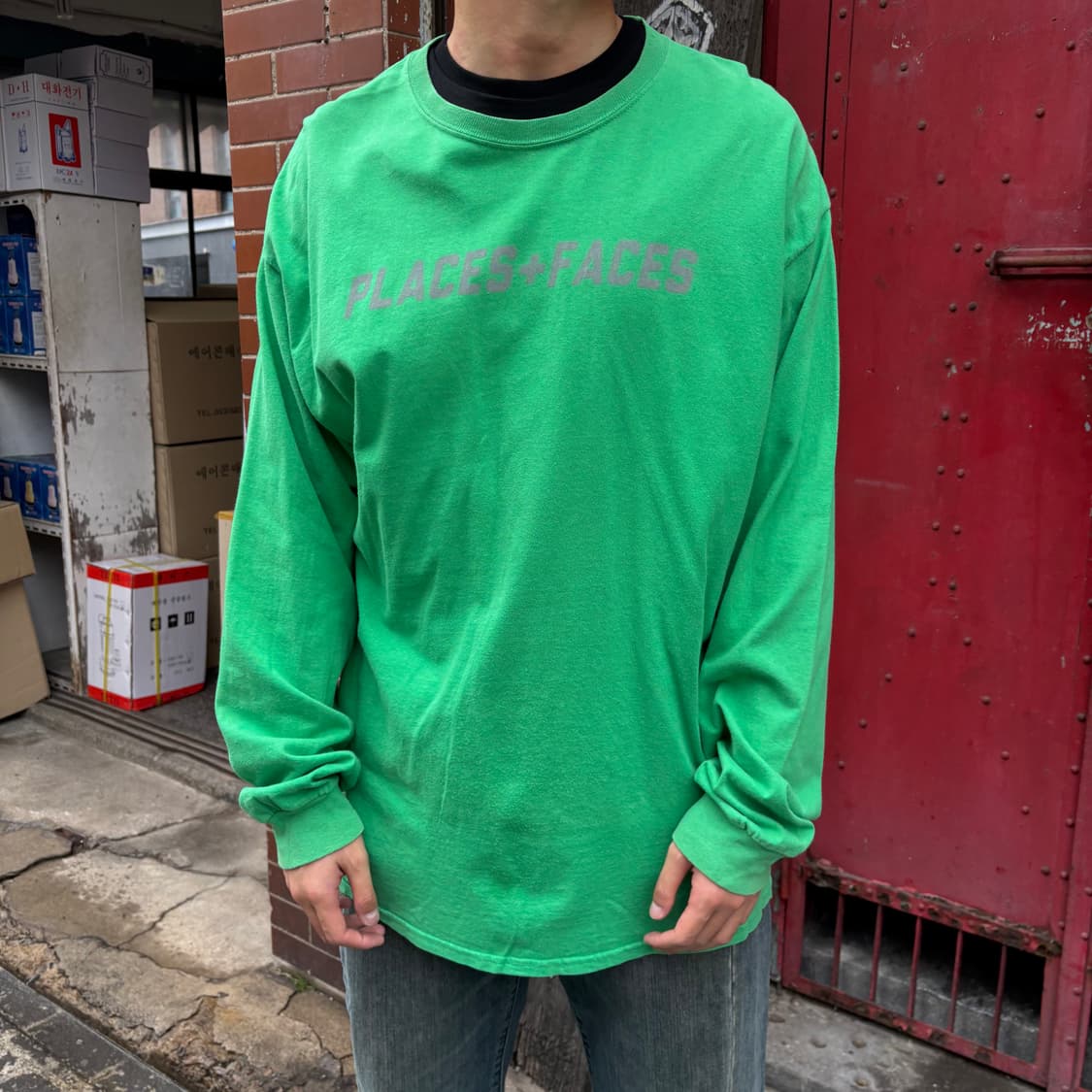 PLACES + FACES 3M 로고 롱슬리브 상품이미지1