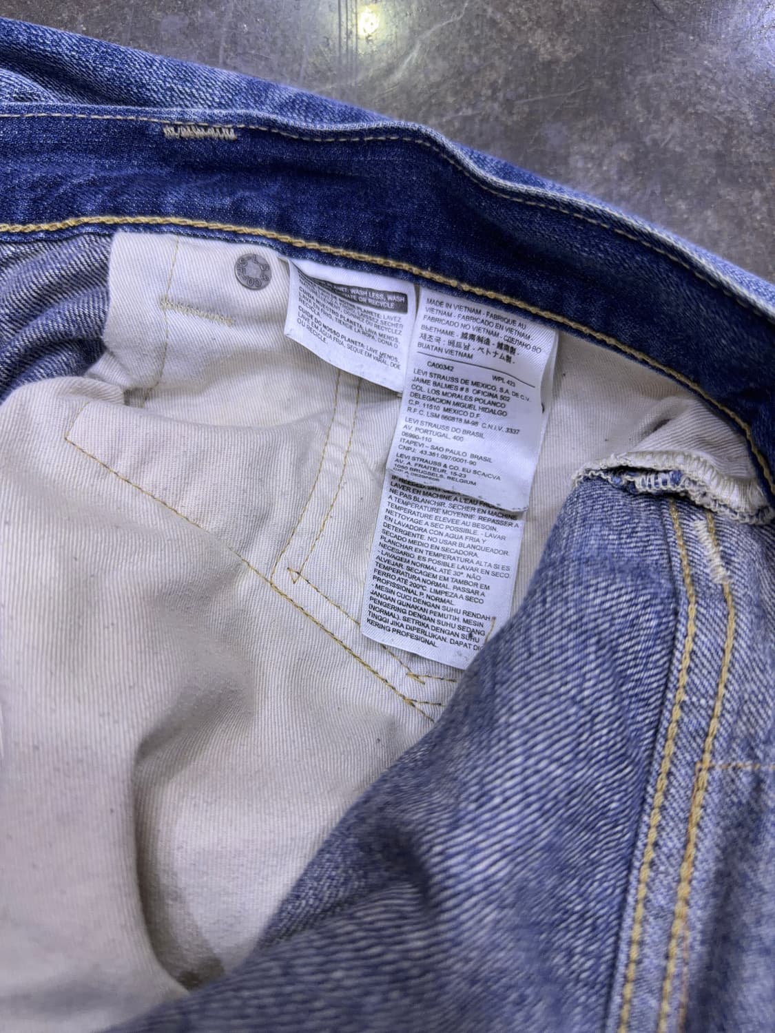 리바이스 505 레귤러 스트레이트핏 빈티지 데님팬츠 36 상품이미지8