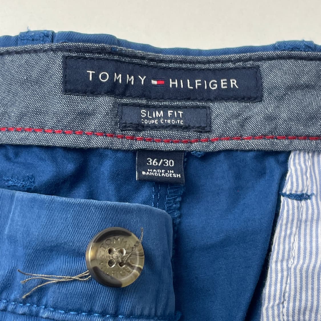 [중고] 타미힐피거 블루 면바지 36인치 상품이미지4
