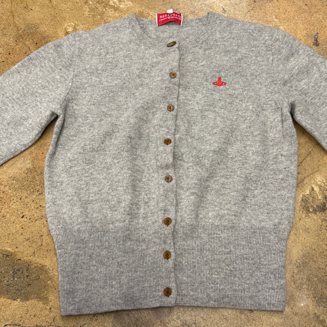 비비안웨스트우드 그레이 레드 라벨 가디건 상품이미지3