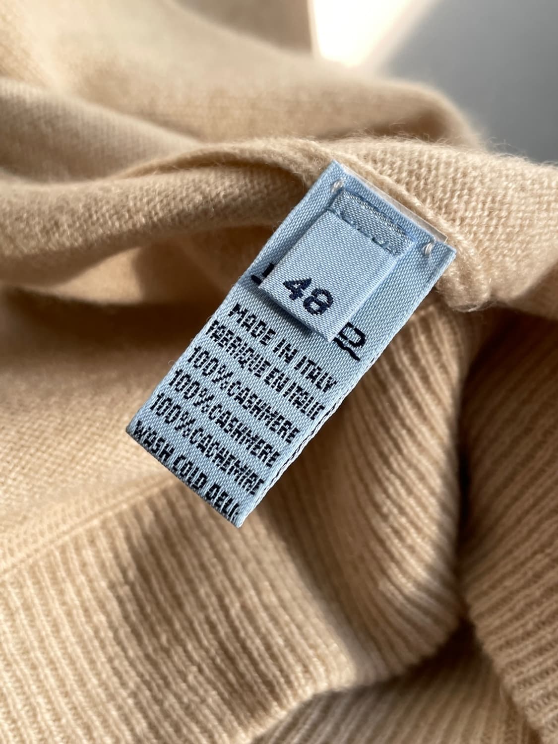 말로 베이지 캐시미어 니트 집업 상품이미지8