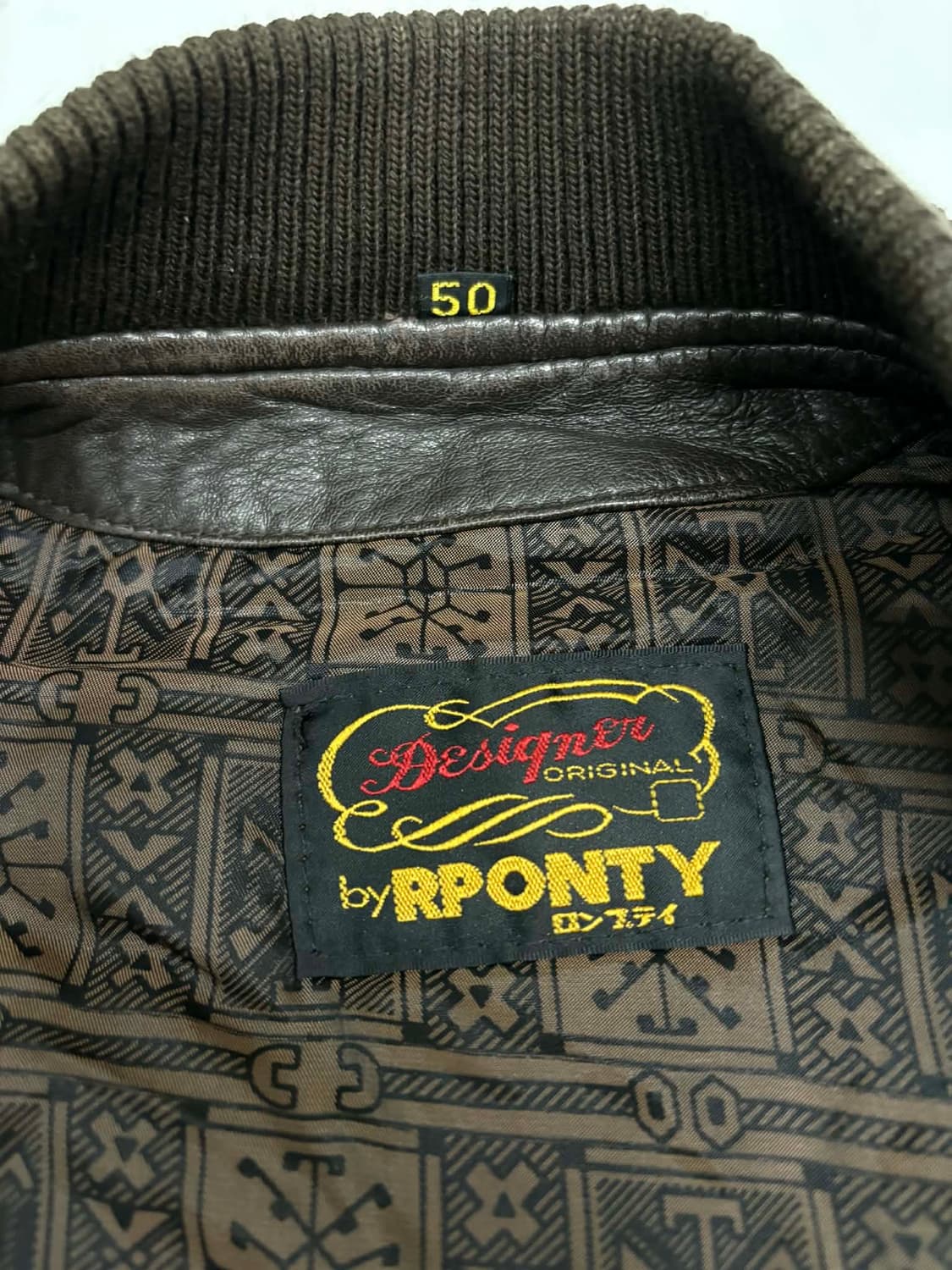 [50] Rponty 빈티지 양가죽 봄버 자켓 상품이미지3