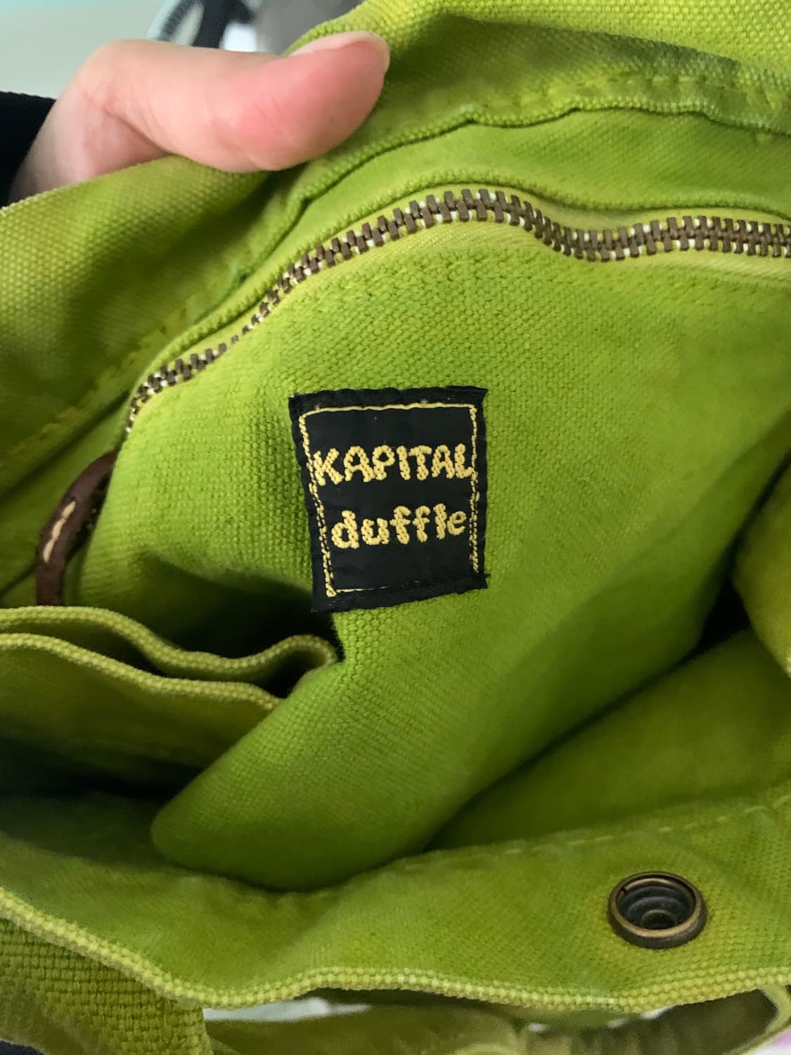 Kapital 캐피탈 캔버스 토트백 상품이미지3