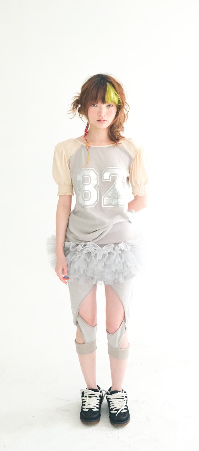샵페어리 pad shoulder raglan half top 상품이미지1